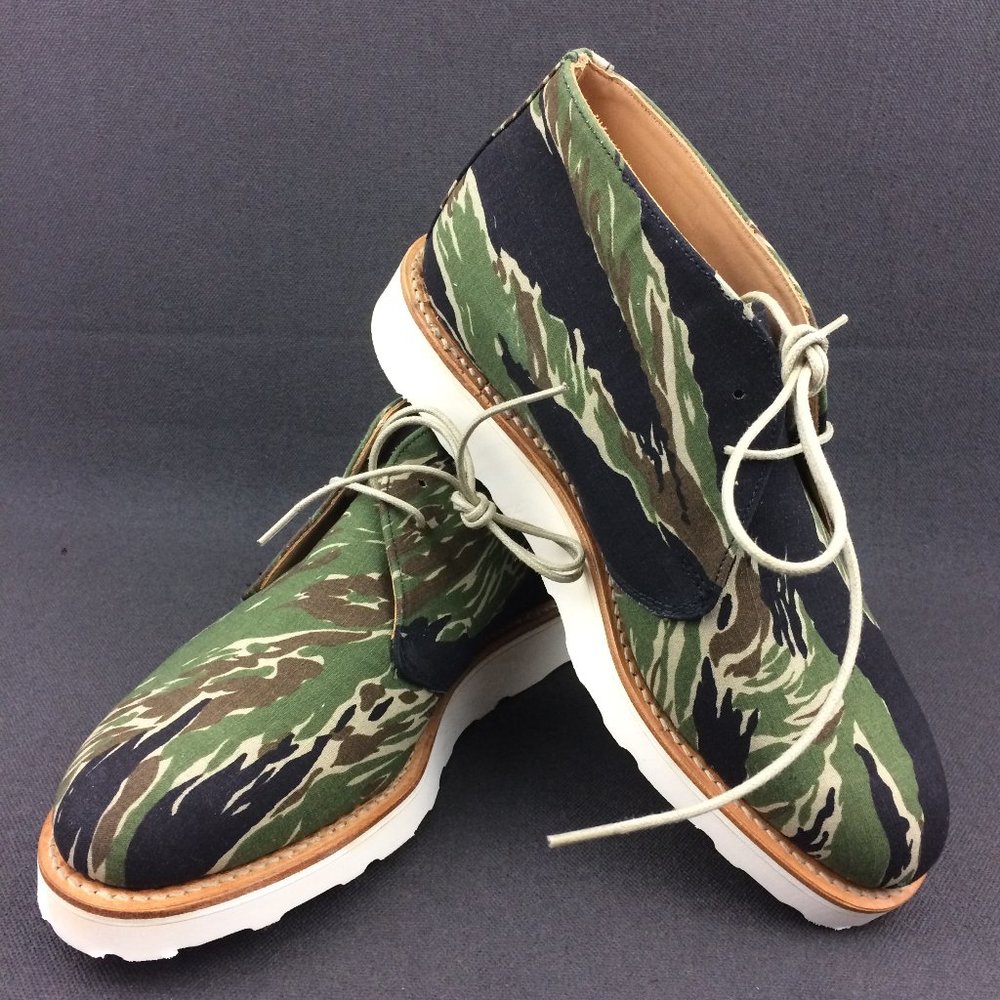 MARK MCNAIRY NEW AMSTERDAM TIGER CAMO BOOTS 8.5